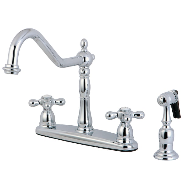 Heritage Centerset Kitchen Faucet, Chrome